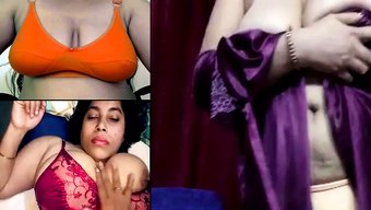Büyük Göğüslü Ve Sert Meme Uçlu Desi Bhabhi
