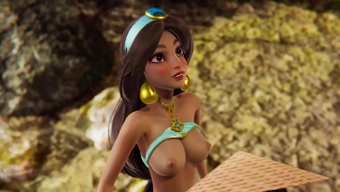 3d Animasyonlu Porno: Raya Ve Jasmine'In Sıcak Buluşması