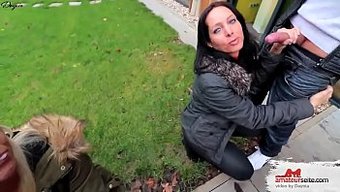 Sarışın Ve Esmer Fahişeler, Aile Kutlamasında Bir Creampie Paylaşıyorlar