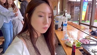 Japon Bbq Restoranında Uygunsuz Bir Eylemin Özel Videosu.