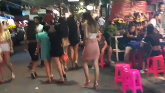 Nihai Yürüyüş Caddesi Pattaya'Nın 1. Bölümü, Tayland Video Koleksiyonu