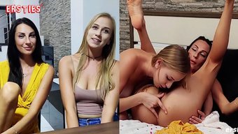 Büyük Doğal Göğüslere Sahip Amatör Strapon