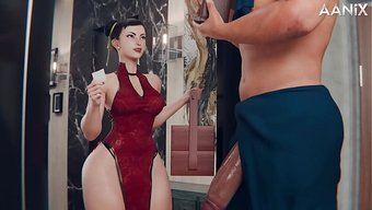 Chun Li Özel Servisi - Başlangıç Için Mükemmel Bir Amcık Sikişi
