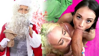 Janna Ve Liv, Noel Baba'Yı Baştan Çıkardılar, O Da Onlara Bir Hediye Verdi.
