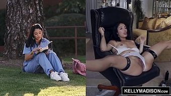 Kelly Madison Ve Vanessa Sky'In Sert Ve Vahşi Üçlü