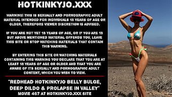 Hotkinkyjo'Nun Kayalık Vadide Derin Bir Dildo Ve Prolaps Ile Anal Macerası