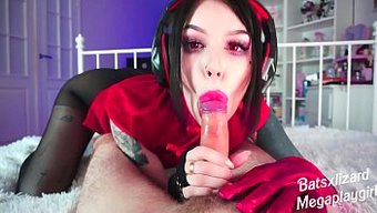 Genç Cosplayer'Ların Ahegao Pozisyonunda Sakso Için Derleme Videosu