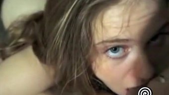 Sevimli Bir Kız Coşkulu Bir Oral Performans Sergiliyor Ve Cömert Bir Yüzüne Boşalma Alıyor.