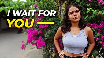 Valentina Hot - The Colombian Brunette Latina With A Big Ass Waits For Her Stepbrother To Fuck Him At Home
