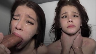 Minik Sarışın Sophie Weber'In Yüzü, Sert Bir Derin Boğaz Bdsm Seansından Sonra Sonsuza Dek Değişti.