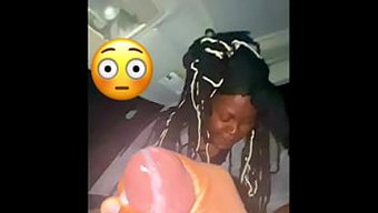 Halka Açık Araba Blowjob'Unun Pov Görünümü, Devasa Boşalma Ile