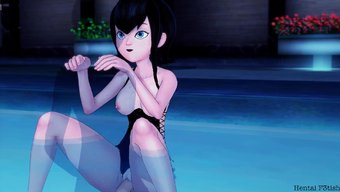Maviş'In 3d'Deki Havuz Kenarındaki Hentai Macerası