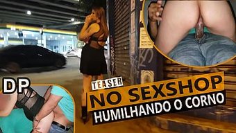 Cristina Almeida'Nın Yaramaz Karısı, Iki Erkekle Sexshop Macerasında