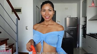 Christina Rio, Interracial Seks Öncesi Seks Oyuncaklarıyla Solo Oyununun Tadını Çıkarıyor