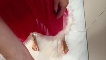 Noel'De Üvey Annesiyle Birlikte, Hem Amına Hem Ağzına Çift Boşalma.