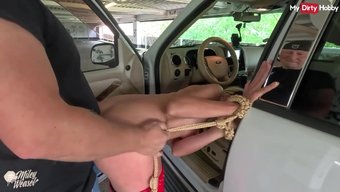 Amatör Sarışının Otoparkta Bağlanıp Becerildiği Yüksek Çözünürlüklü Video.