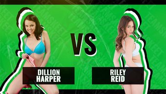 Riley Reid Ve Dillion Harper, Yaramaz Bir Yarışmada Kafa Kafaya Gidiyorlar