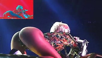 Ariana Grande Ve Miley Cyrus'U Sıcak Bir Irklararası Üçlüde Izleyin