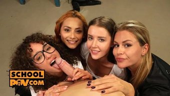 Sybil, Zlata, Veronica Ve Geisha Ile Nihai Çift Sakso Deneyimi