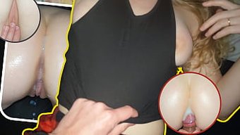 Iç Çamaşırıyla Sevimli Genç Kız Babasından Anal Cumshot Alıyor