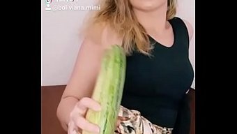 Devasa Bir Sebzeyle, Latin, Seksi Ve Büyük Bir Sebzeyle Zevk Yolculuğuma Katılın
