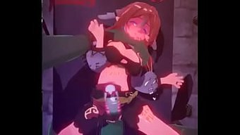 Yanfei, Bu Sansürsüz Hentai'De Büyük Ve Siyah Bir Ork Tarafından Domine Edilen Güzel Bir Kadın.