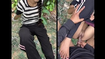 Gerçek Bir Köylü Kızı, Bir Adamla Açık Havada Seksin Tadını Çıkarıyor.