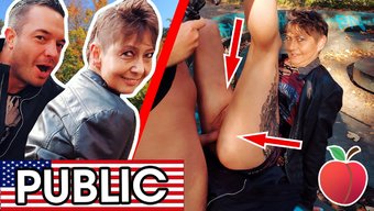 Rubina, Yaşlı Bir Avrupalı Eş, Tarih 66 Ile Halka Açık Seks Yapıyor