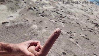 Kıvrımlı Bir Nudist Ve Bir Röntgenci Ile Çıplak Plaj Eğlencesi.