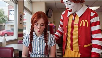 Yapay Zekayla Üretilmiş Fast Food Maskotu, Öğle Yemeğinden Sonra Boğazını Ve Götünü Kullanıyor.