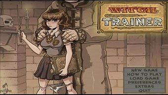Akabur'S Witch Trainer'Da Çarpıcı Bir Genç Striptizci Izleyin Ve Ustasını Memnun Edin