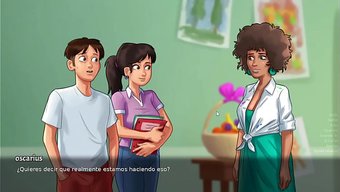 Ateşli Bir Milf, Summertime Saga'Nın Buharlı Sahnesinde Beni Baştan Çıkarıp Onunla Mastürbasyon Yapmamı Sağlıyor.