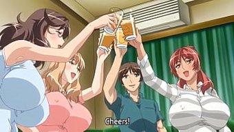 Yüksek Çözünürlüklü Hentai Videosundaki Anime Göğüslü Bebek