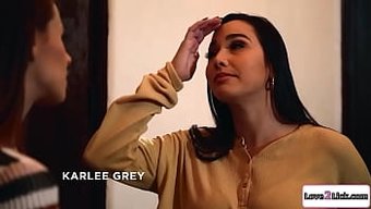 Latin Güzeli Karlee Grey, Kızıl Saçlının Yüzüne Boşalıyor