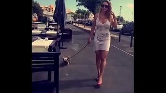 Cap D'Agde August Sırasında Amatör Milf Halka Açıkta