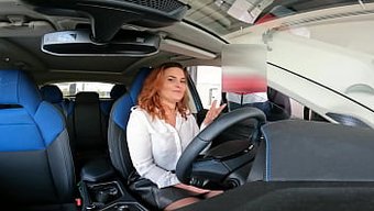 Genç Amatör Yüzü Ve Büyük Poposu Halka Açıkta Beceriliyor