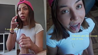 Üvey Kız Kardeş, Hayatımı Zehirli Bir Örümcek Isırığından Vahşi Bir Oral Seks Ve Yoğun Seksle Kurtarıyor.
