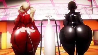Ann Ve Makoto'Nun 3d'De Göğüs Şişirme Deneyimi