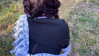 Esmer Okul Kızı Öğretmeni Tarafından Ormanda Içine Boşalıyor