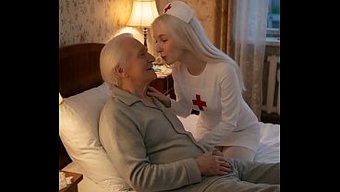 Yaşlı Hasta Hemşire Anal Ve Vajinal Tedaviden Sonra Daha Iyi Hissediyor